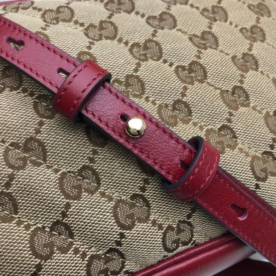 Cloni Firmate Borsa a tracolla GG Marmont piccola 447632 Rossa imitazioni