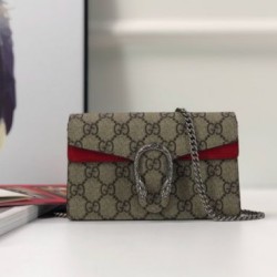 Cloni Firmate Imitazione Borsa GG Supreme Super Mini 476432 Marrone imitazioni