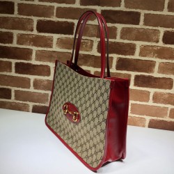 Borsa tote media 1955 Horsebit 623694 rossa Dupe Perfetta Cloni Firmate Borsa tote media 1955 Horsebit 623694 rossa imitazioni