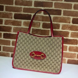 Cloni Firmate Borsa tote media 1955 Horsebit 623694 rossa imitazioni