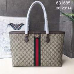 Cloni Firmate Borse Firmate Replica tote media Ophidia GG 631685 caffè imitazioni