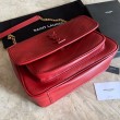 Borse Replica liscia media YSL Saint Laurent Niki rossa