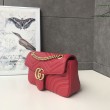 Borsa mini GG Marmont Matelasse 443497 rossa