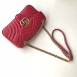 Borsa mini GG Marmont Matelasse 443497 rossa