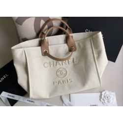 Borsa Replica 1:1 shopping Deauville con logo Pearl A66941 Beige