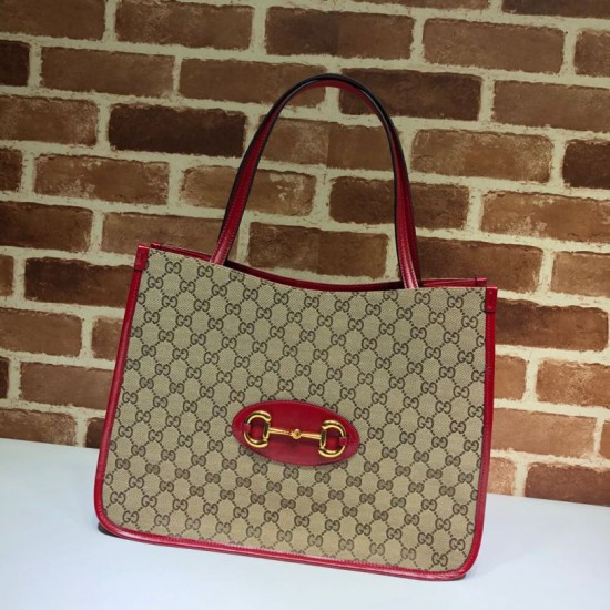 Borsa tote media 1955 Horsebit 623694 rossa