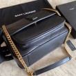 Dettagli perfetti Borsa liscia media nera YSL Saint Laurent Niki