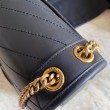 Dettagli perfetti Borsa liscia media nera YSL Saint Laurent Niki