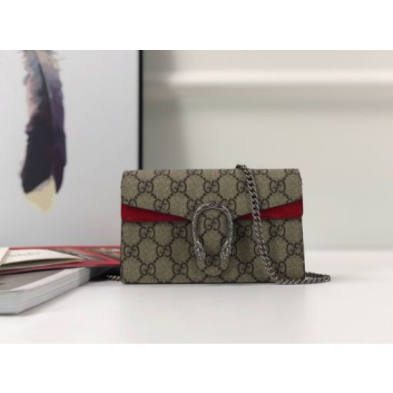 Imitazione Borsa GG Supreme Super Mini 476432 Marrone