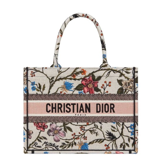 Tote per libri Christian Dior piccola Dior bianca