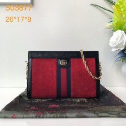 Dettagli perfetti Borsa a tracolla Ophidia Piccola 503879 Rosso imitazioni perfette