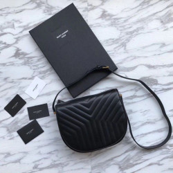 Replica Perfetta a tracolla YSL Saint Laurent Joan trapuntata Y nera