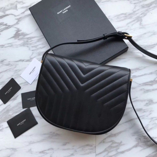 Replica Perfetta a tracolla YSL Saint Laurent Joan trapuntata Y nera Replica Perfetta a tracolla YSL Saint Laurent Joan trapuntata Y nera