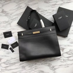 Borsa a tracolla YSL Saint Laurent Medium Manhattan nera imitazioni perfette