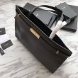 Borsa a tracolla YSL Saint Laurent Medium Manhattan nera