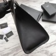 Borsa a tracolla YSL Saint Laurent Medium Manhattan nera