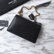 Imitazioni borse griffate YSL Saint Laurent Sunset Medium liscia oro nero