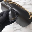 Imitazioni borse griffate YSL Saint Laurent Sunset Medium liscia oro nero