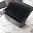 Imitazioni borse griffate YSL Saint Laurent Sunset Medium liscia oro nero