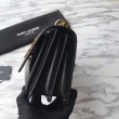 Imitazioni borse griffate YSL Saint Laurent Sunset Medium liscia oro nero