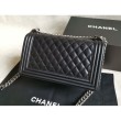 Boy Classica Flap Bag A67086 Nero Argento Hardware