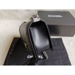 Boy Classica Flap Bag A67086 Nero Argento Hardware