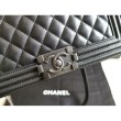 Boy Classica Flap Bag A67086 Nero Argento Hardware
