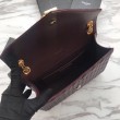 Busta YSL Saint Laurent Piccola borsa Grain Embossed Claret