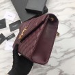Busta YSL Saint Laurent Piccola borsa Grain Embossed Claret