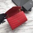 Busta YSL Saint Laurent Piccola borsa Grain rosso goffrato