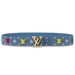 Pari all'originale replica Cintura New Wave 35mm Monogram Denim M0146U imitazioni perfette