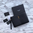 Dettagli perfetti YSL Saint Laurent Custodia per tablet Monogram Matelasse nera Dettagli perfetti YSL Saint Laurent Custodia per tablet Monogram Matelasse nera