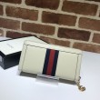 Alta gamma replica Ophidia Zip Around Portafoglio 523154 Bianco