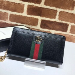 Alta gamma replica Ophidia Zip Around Portafoglio 523154 Nero imitazioni perfette