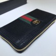 Alta gamma replica Ophidia Zip Around Portafoglio 523154 Nero