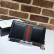 Alta gamma replica Ophidia Zip Around Portafoglio 523154 Nero