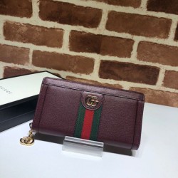 Qualità superiore replica Ophidia Zip Around Portafoglio 523154 Rosso imitazioni perfette