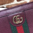 Qualità superiore replica Ophidia Zip Around Portafoglio 523154 Rosso