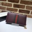 Qualità superiore replica Ophidia Zip Around Portafoglio 523154 Rosso