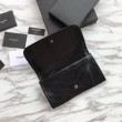 Portafoglio YSL Saint Laurent Niki grande stropicciata nera Portafoglio YSL Saint Laurent Niki grande stropicciata nera