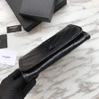 Portafoglio YSL Saint Laurent Niki grande stropicciata nera Portafoglio YSL Saint Laurent Niki grande stropicciata nera
