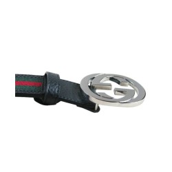 Qualità superiore replica Cintura in pelle 114984 Nero