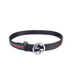 Qualità superiore replica Cintura in pelle 114984 Nero