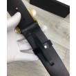Cinture con fibbia a doppia G con serpente Nero