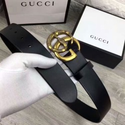 Replica Alta Qualità Cinture con fibbia a doppia G con serpente Nero