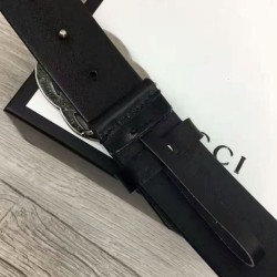 Riproduzione Fedele Cinture con fibbia a doppia G Nero imitazioni Replica Alta Qualità Cinture con fibbia a doppia G Nero