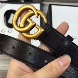 Riproduzione Fedele Qualità da grande replica Cinture con fibbia a doppia G Nero imitazioni Replica Alta Qualità Qualità da grande replica Cinture con fibbia a doppia G Nero