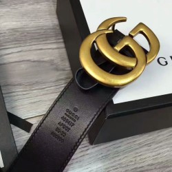 Replica Alta Qualità Pari all'originale replica Cinture con fibbia a doppia G Nero