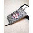 Pari all'originale replica Cat Stampa GG Supreme Zip intorno al portafoglio 451273