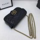 GG Marmont matelasse Borsa in pelle Super Mini 476433 Nero GG Marmont matelasse Borsa in pelle Super Mini 476433 Nero